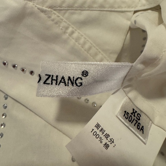 Zhang White Off-Shoulder Women's Top - Picture 7 of 10